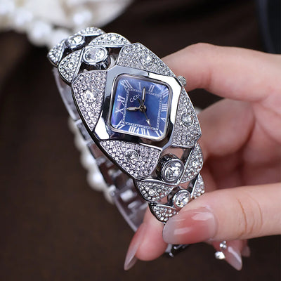 Luxury Ladies Watch Bracelet with Embellished Band