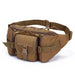 Tactical Waist Bag with Front Pouches for Adventures - Tan