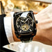 Tourbillon Majesty Mechanical Watch With Open Heart - Black