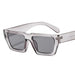Square Vintage Sunglasses for Everyday Outdoor Use - Clear Grey