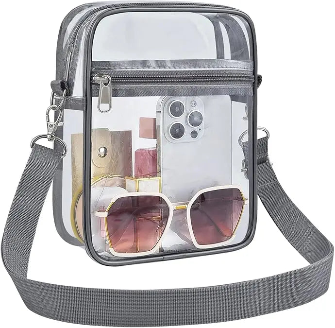Stadium See Through Crossbody Bag for Events Security
