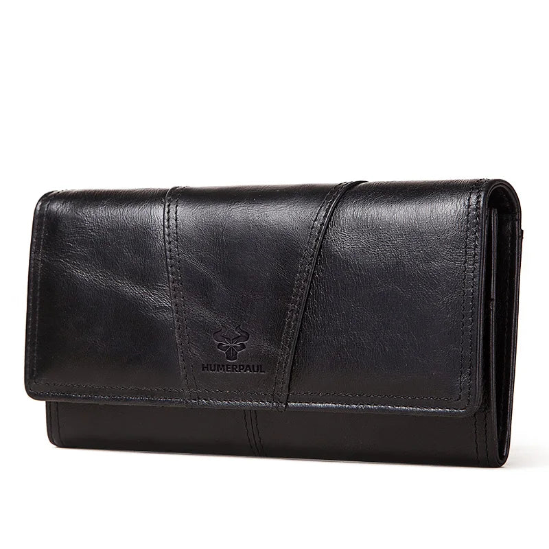 Long Wallet with Zipper And Multiple Card Slots