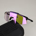 Cycling Sunglasses UV400 Protection with Mirrored Lens - Purple