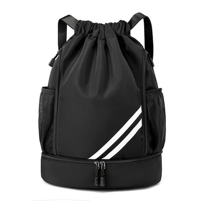 Drawstring Gym Backpack with Side Mesh Pockets
