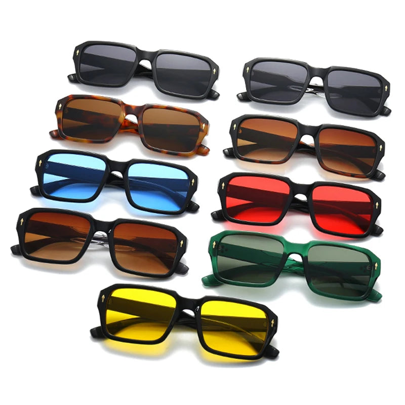 Sunglasses Square Frame Gradient Lenses UV400