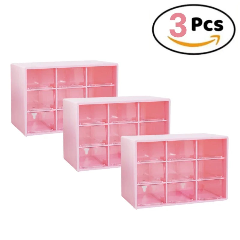 Nine Grid Drawer Organizer For Desk And Wall Mounting