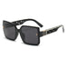 Luxury Square Sunglasses with Gradient Lenses - Black