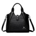 Structured Handbag with Top Handle and Removable Strap - Black