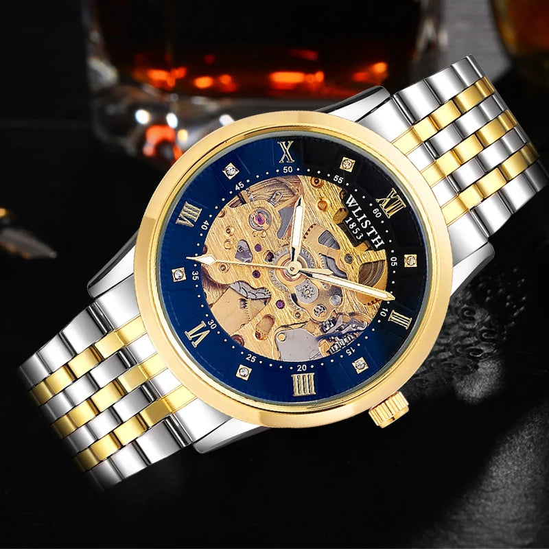 Skeleton Automatic Watch for Men Openwork Movement