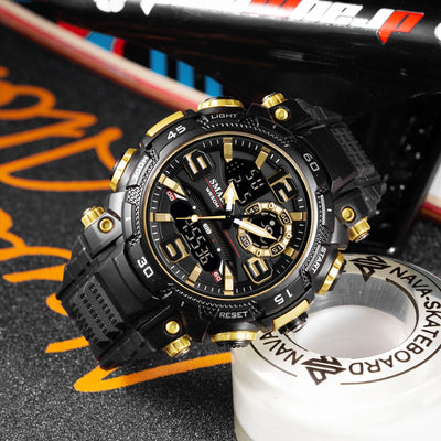 Sport Digital Analogue Wristwatch with Stopwatch