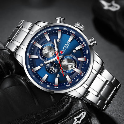 Sport Chronograph Watch with Complete Calendar