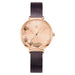 Ginkgo Bloom Watch with Floral Dial Accents Graceful - Light Coffee