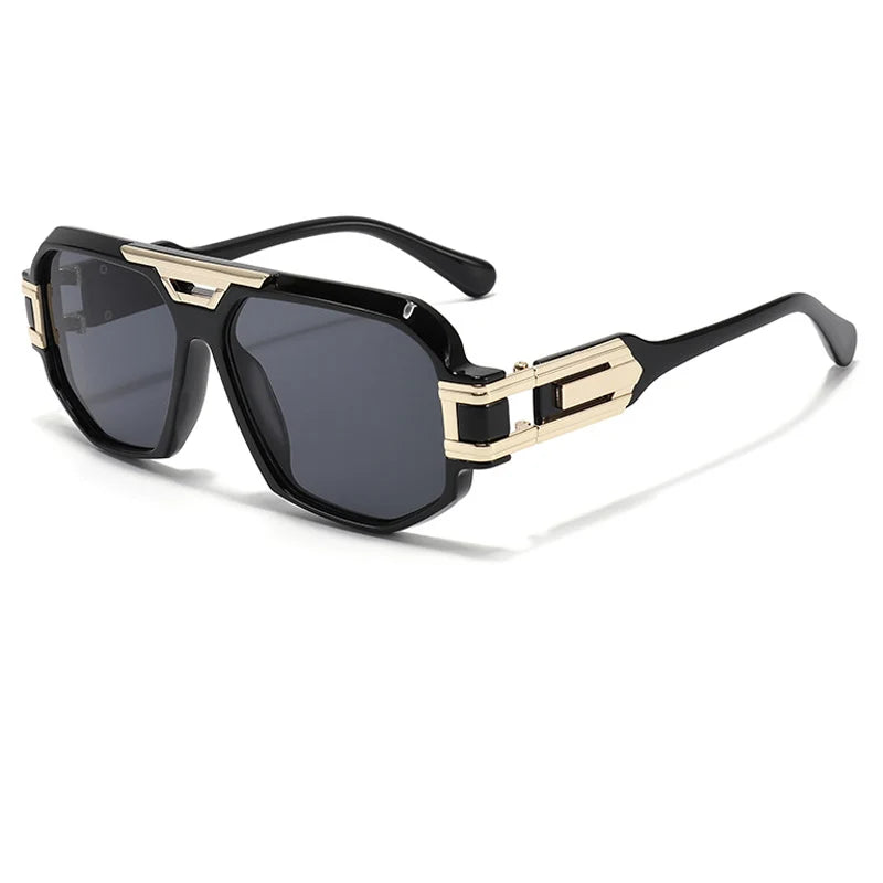 Vintage Square Sunglasses Oversized UV400 Lenses