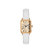 Retro Square Dial Wristwatch With Roman Numerals Grace - White