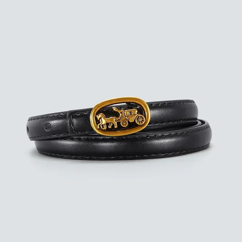 Belt Geometric Buckle for Trousers and Dresses