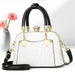 Crocodile Pattern Shoulder Bag with Gold Hardware - Photo Colour V3