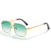 Pilot Sunglasses Double Bridge Metal Frame Classic - Gold Green
