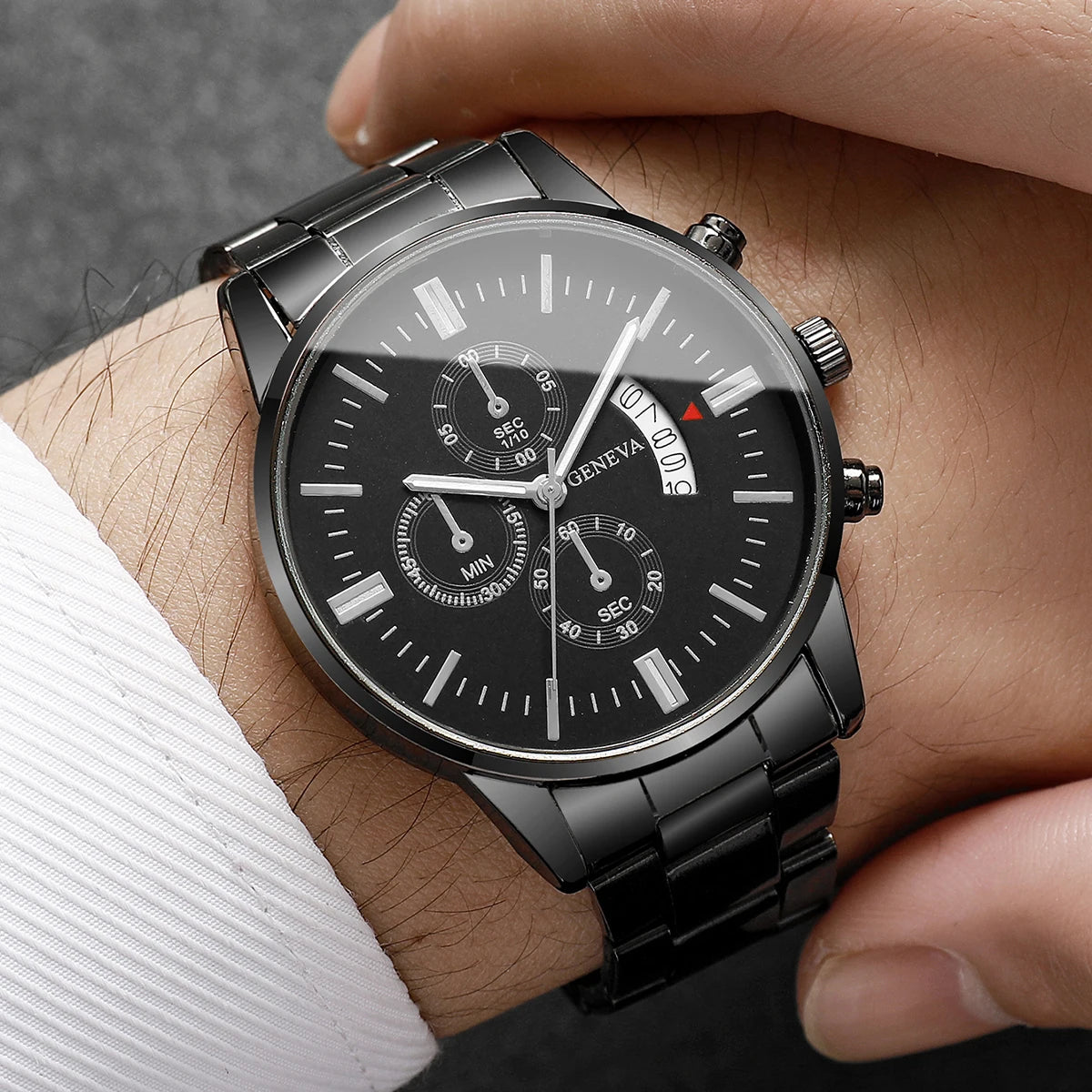 Wristwatch with Chronograph Sub Dials and Date