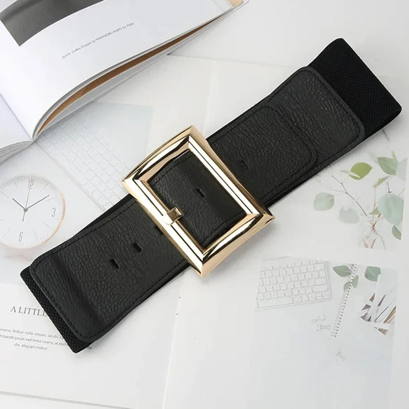 Leaf Motif Belt with Interlocking Buckle and Strap - 025