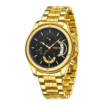 Mens Chronograph Wristwatch with Date Display Function