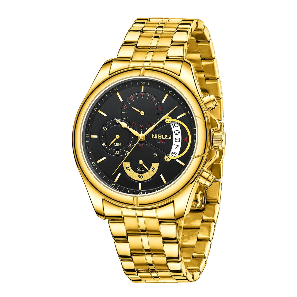 Mens Chronograph Wristwatch with Date Display Function