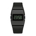 LED Digital Wristwatch Stopwatch Shock Resistant - Black