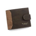 Classic Patchwork Wallet with Hasp Closure Card Holder - Coffee