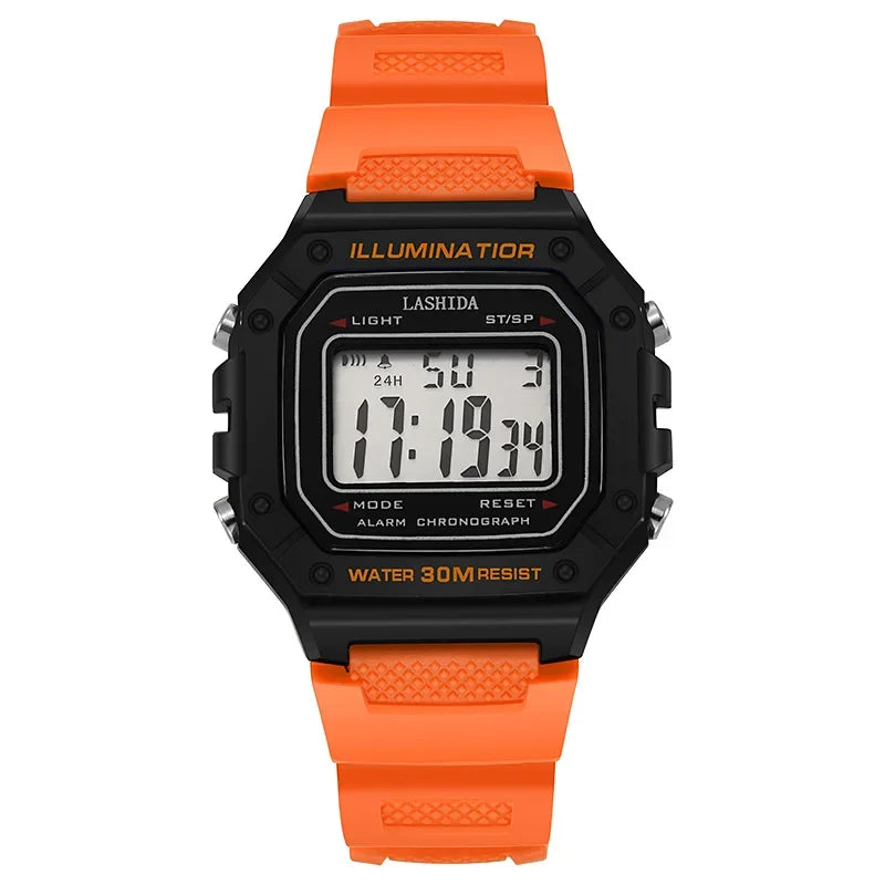 Wristwatch Digital Chronograph Water Resistant