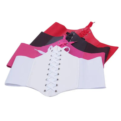 Lace Up Corset Waist Belt for Women Slimming Girdle