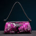 Shoulder Bag Embroidered Silk Floral Detailing - Color One