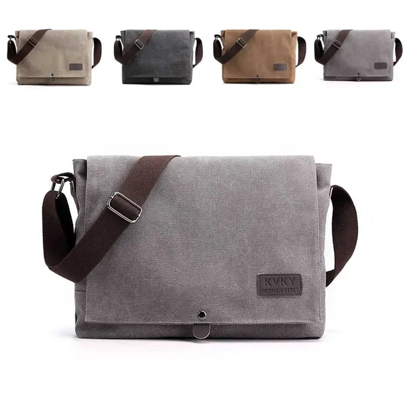 Crossbody Bag Canvas Satchel with Adjustable Strap