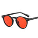 Sunglasses Circular UV400 - Black Red