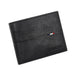 Slim Wallet with Card Slots And Photo Holder Compact - Black