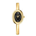 Elegant Oval Bracelet Watch with Roman Numeral Dial - Golden Black