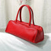 Handbag Top Handle Satchel with Internal Pockets - Red