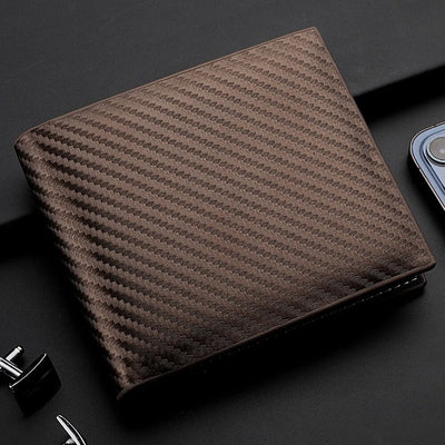 Carbon Fiber Card Wallet with Integrated Zipper System - WO2MEN