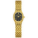 Watch Textured Dial Bracelet Timepiece for Everyday Use - Gold Black