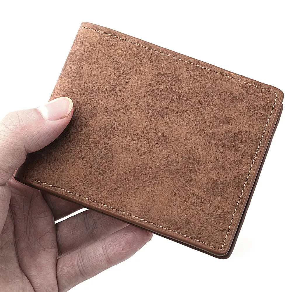 Short Wallet with Zipper Closure and Card Holder