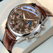 Elegant Roman Dial Chronograph Watch With Moonphase - Brown