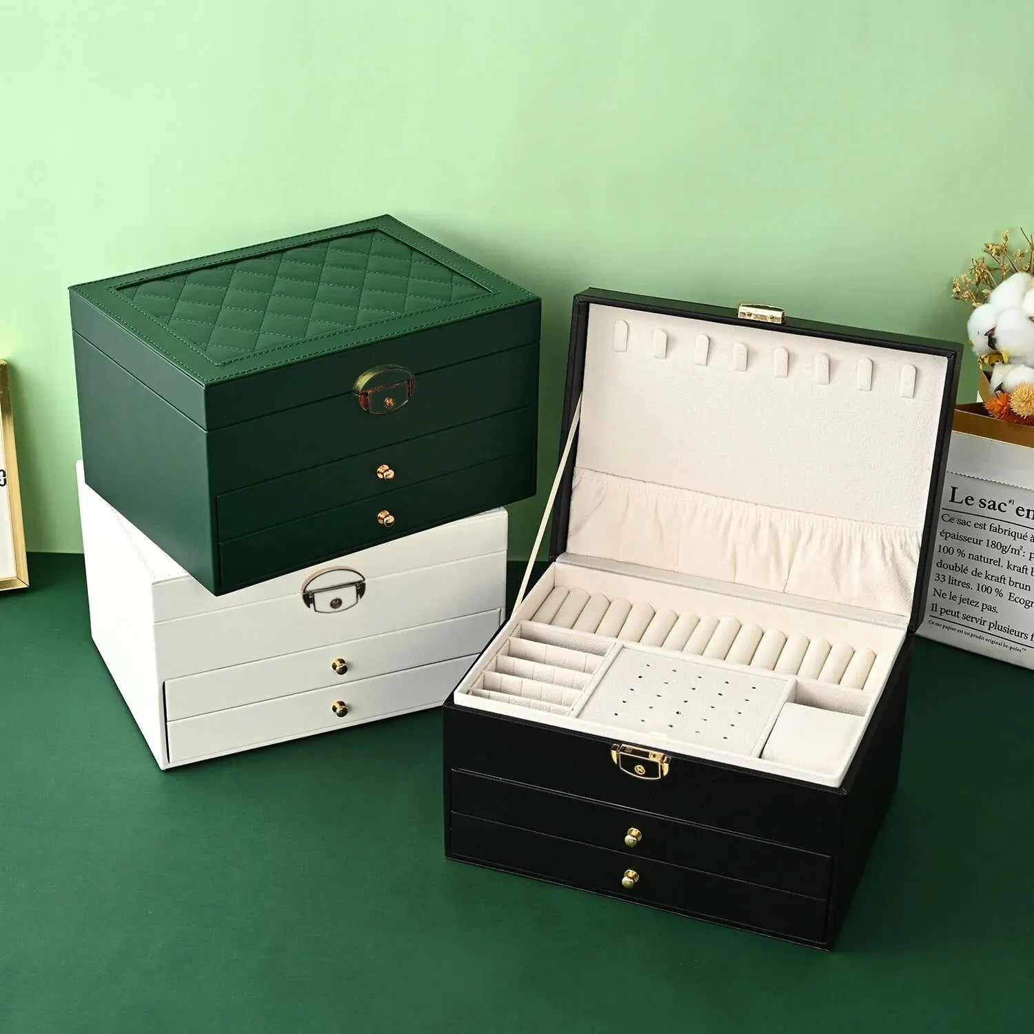 Jewellery Storage Box Multi Layer Drawer Organizer