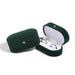 Velvet Oval Ring Box Double Ring Earrings Holder - Colour V6