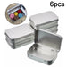 Mini Storage Box Set for Jewelry and Trinkets 6 Pack - Grey