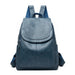 Backpack with Front Flap Pocket And Side Pockets - Lake Blue