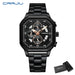Contour Square Chronograph Timepiece With Subdials - Black Rose