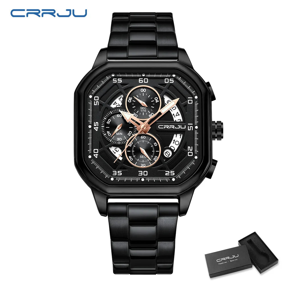 Contour Square Chronograph Timepiece With Subdials