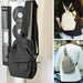 Crossbody Bag Nylon with front pocket everyday carry - Black