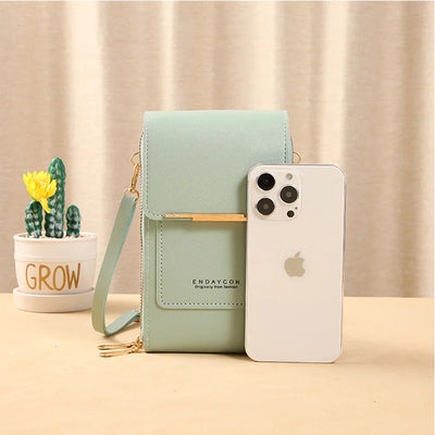 Crossbody Wallet Bag With Card Slots And Organizer - WO2MEN