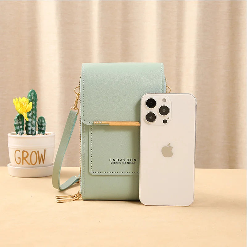 Crossbody Wallet Bag With Card Slots And Organizer - WO2MEN