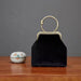 Ring Handle Handbag with Floral Embroidery Tassel - Women Bag