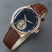 Tourbillon Mechanical Watch with Starry Dial Effect - New Rose Gold